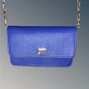 NWT ANNE KLEIN Wallet On a Chain Cobalt Blue